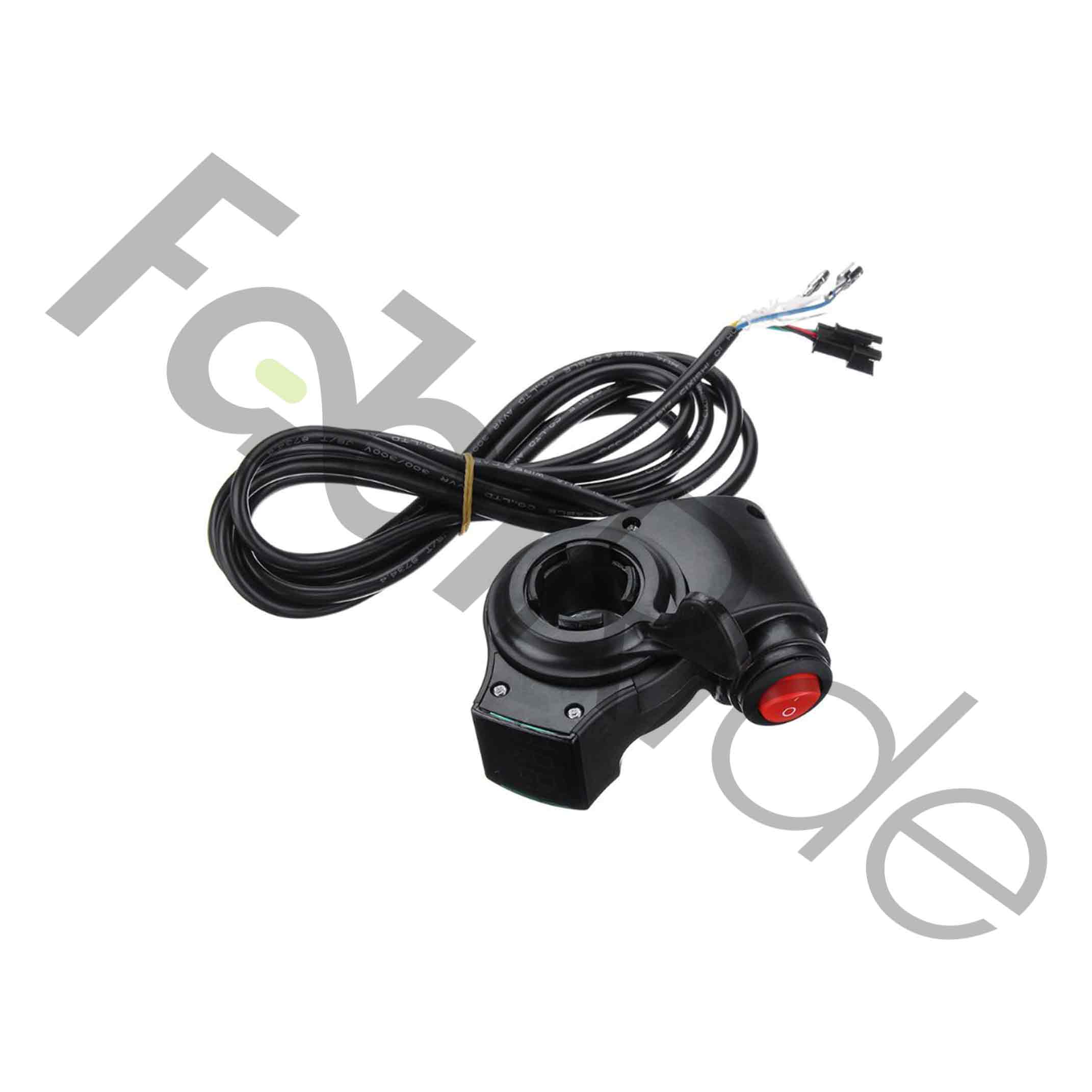 Akceleracijos rankena su indikatoriumi ir mygtuku | Gazo rankena (12–84 V) – Image 3