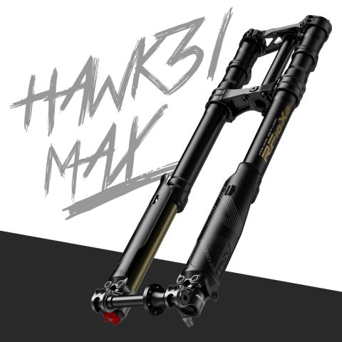 RFLOXA Hawk31 Max Black USD front fork with MAX triple clamps