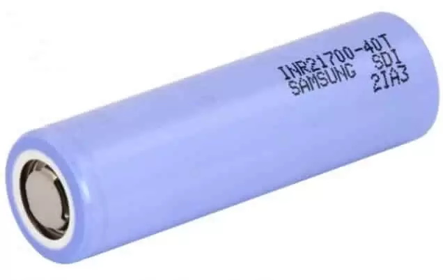 Cellule lithium-ion Samsung 40T 4000mAh 40A au format 21700