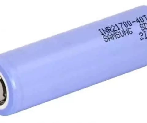 Cellule lithium-ion Samsung 40T 4000mAh 40A au format 21700