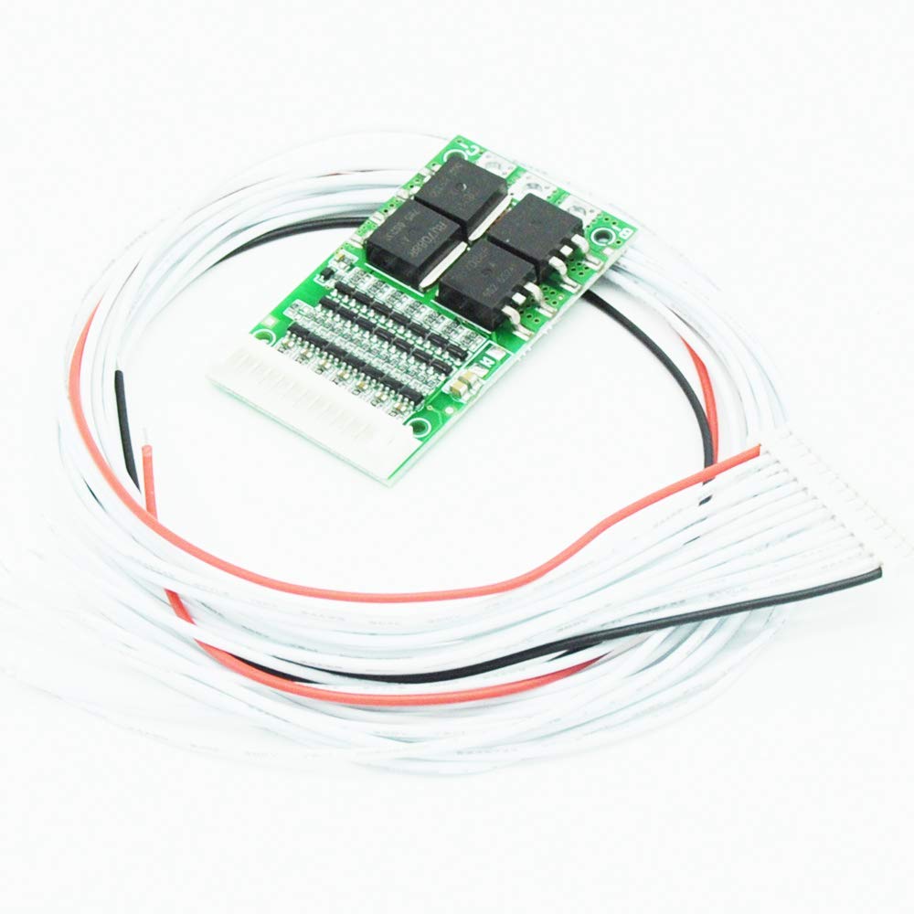 Carte de protection BMS 13S 48V montée dans un pack de batterie de trottinette électrique