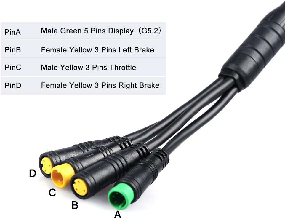Répartiteur Higo 1T4 installé au guidon d'un vélo électrique Bafang