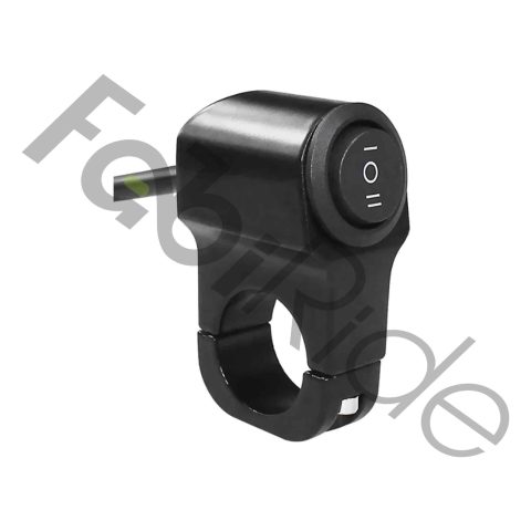 Interrupteur 3 positions pour guidon FabiRide 100 V / 8 A DC avec fils sortants