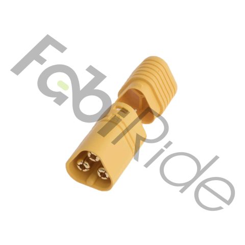 Connecteur MT60 mâle 3 broches jaune pour moteur BLDC triphasé