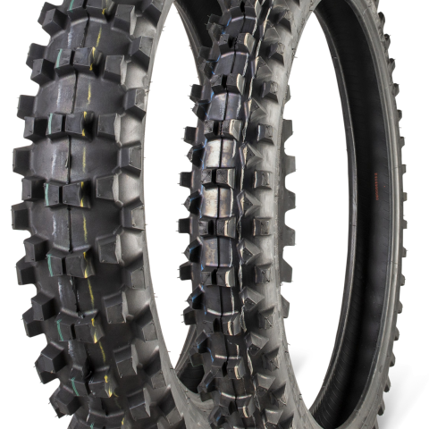 Maxxis 19 colių Off-Road padanga 70 mm su agresyviu kryptiniu protektoriumi, šoninis vaizdas