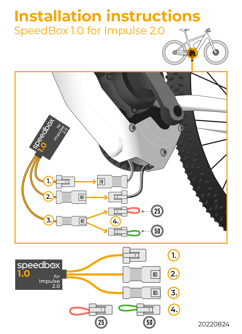 Branchement enfichable du SpeedBox 1.0 sur le faisceau d'un vélo électrique Kalkhoff à moteur Impulse 2.0