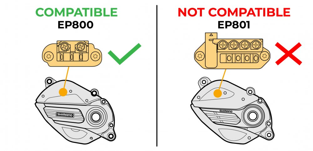 Bouton LIGHT du contrôleur Shimano servant à activer la puce SpeedBox 1.3 EP8