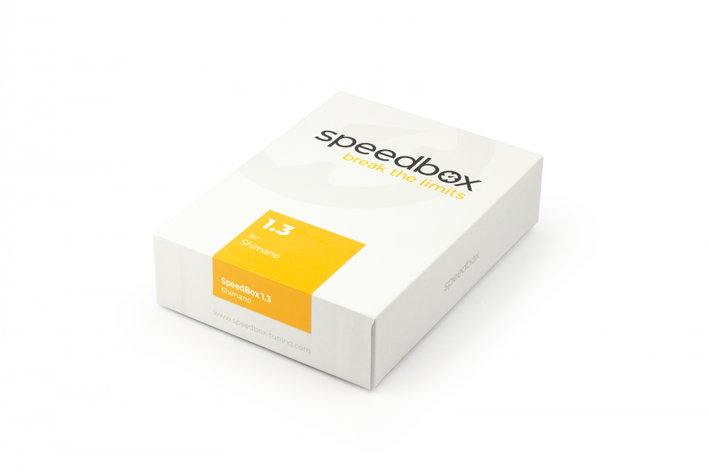 Module SpeedBox 1.3 et ses connecteurs codés par couleur pour moteur Shimano EP8