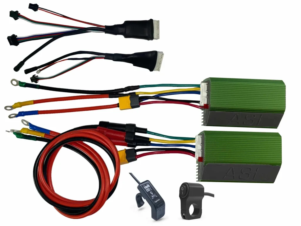 Kit double ASI BAC855 pour INOKIM OXO avec l'écran Eggrider V2 et le bouton marche/arrêt